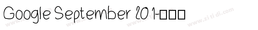 Google September 201字体转换